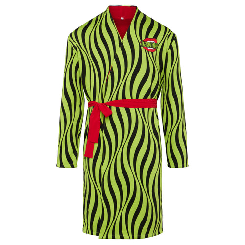 Gagging Fleece Striped Robe