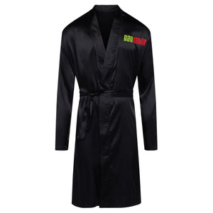 Black Satin Robe